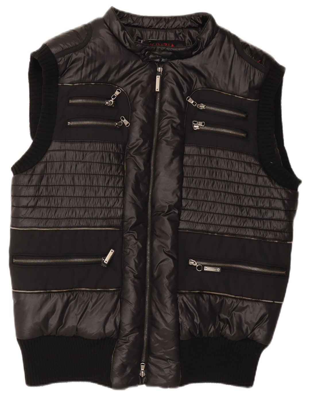Gilet căptușit pentru bărbați Krizia IT 56 3XL Nylon negru