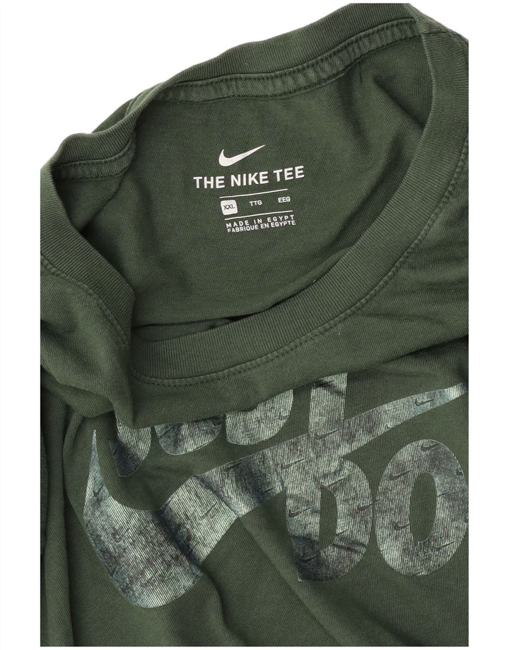 Tricou grafic pentru bărbați Nike Top 2XL verde