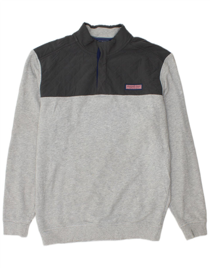 VINEYARD VINES Hanorac loose-fit pentru bărbați, gri mediu, bloc de culoare