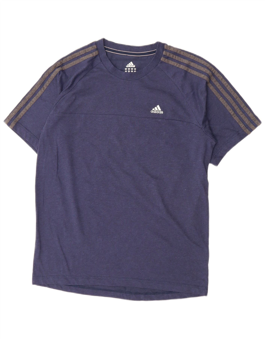 Tricou Adidas Climalite pentru bărbați Top mediu din bumbac bleumarin