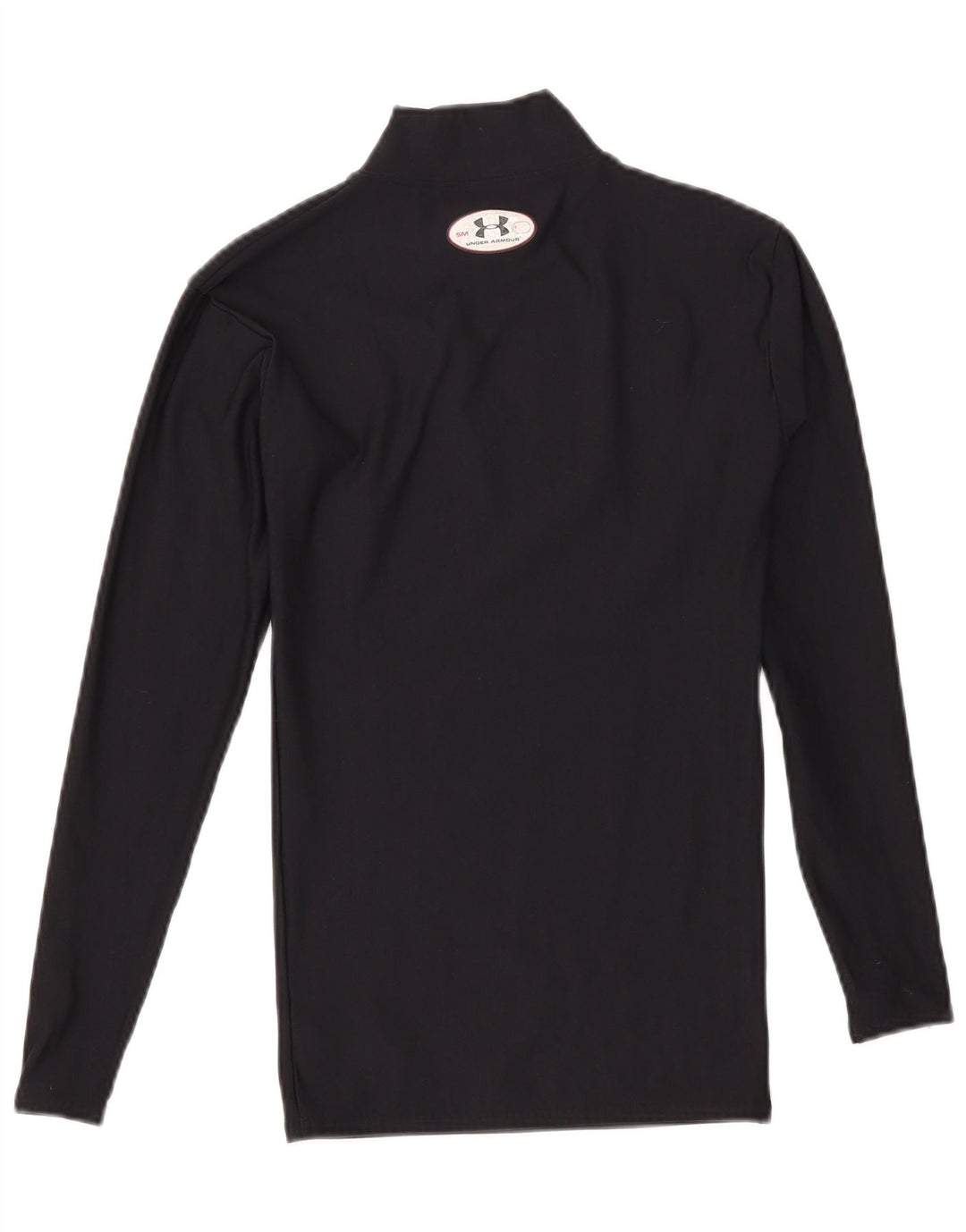 Under Armour Cold Gear Top cu mânecă lungă pentru bărbați, poliester negru mic