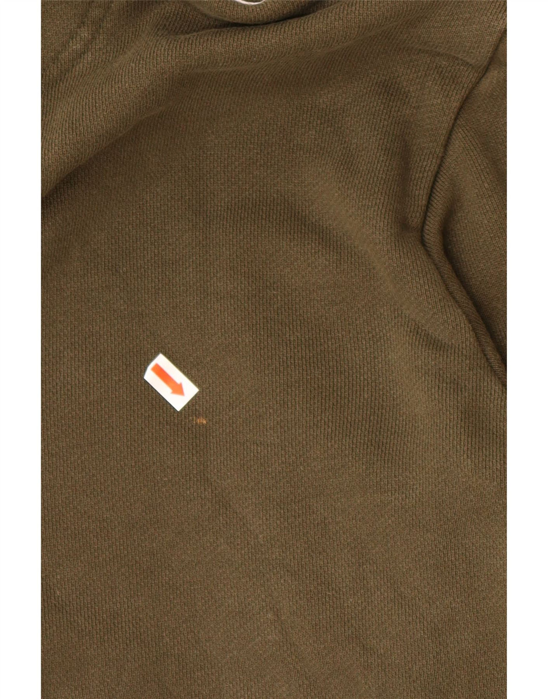 Pulover ADIDAS pentru femei cu capota cu grafică UK 14, bumbac kaki mediu