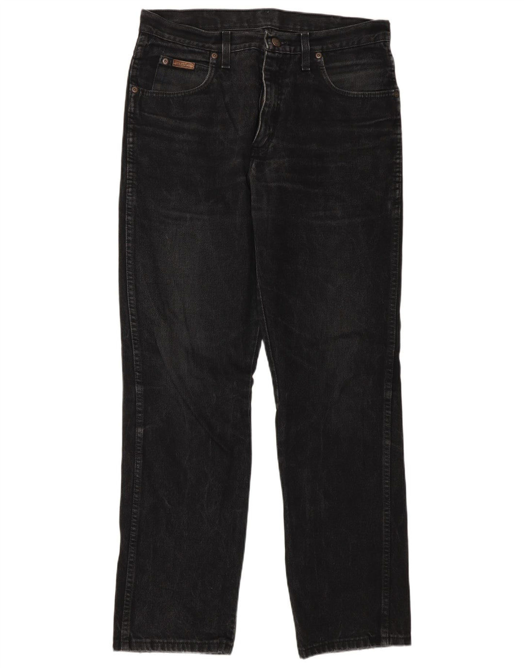 Wrangler Mens Texas Straight Jeans W33 L32 Grey Cotton