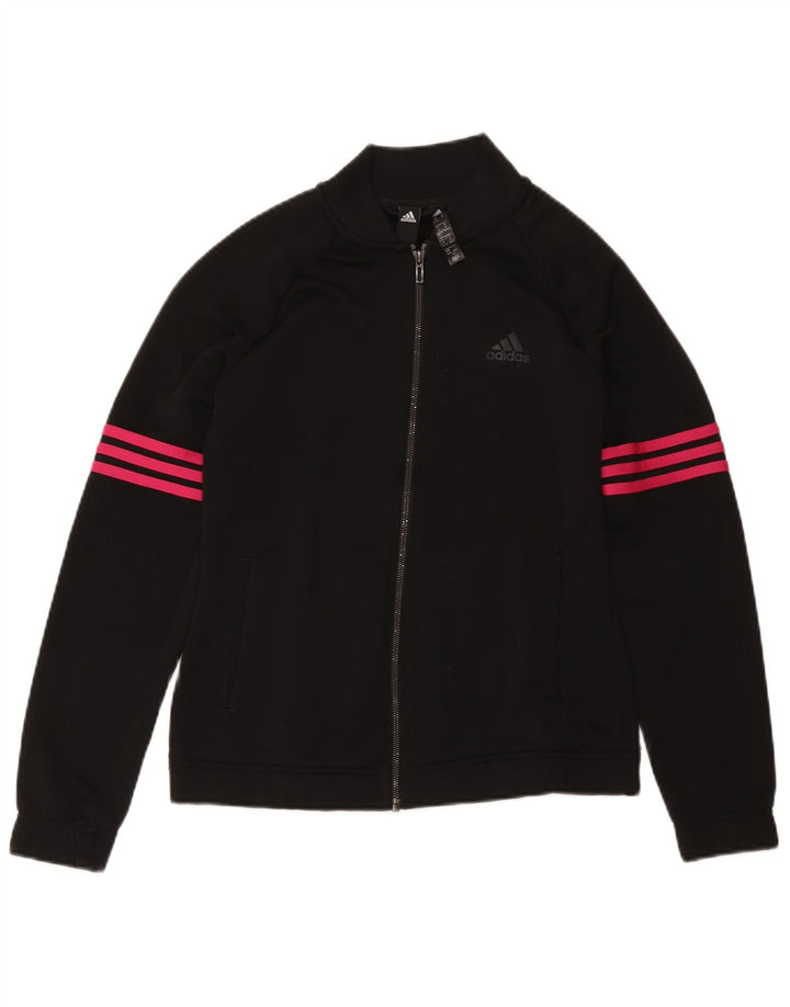 Jachetă de trening Adidas pentru femei UK 12/14 Poliester mediu negru
