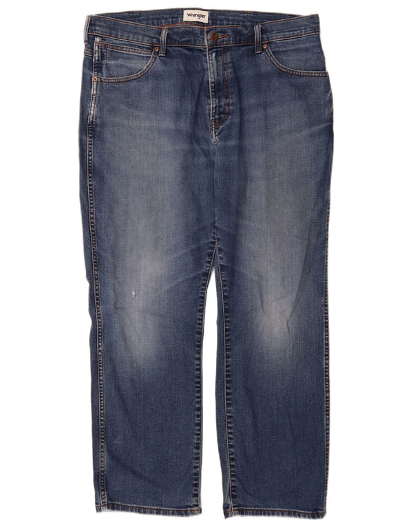 Blugi drepte pentru bărbați Wrangler Texas W36 L30 bumbac albastru