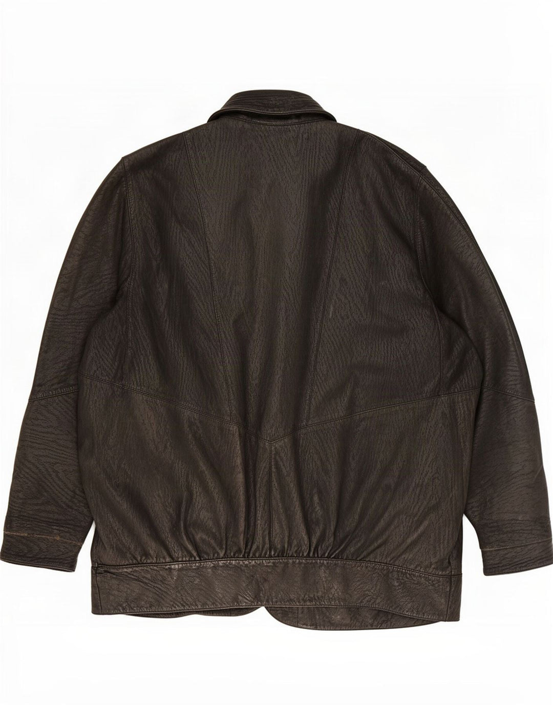 Jachetă de piele vintage pentru femei UK 18 XL neagră
