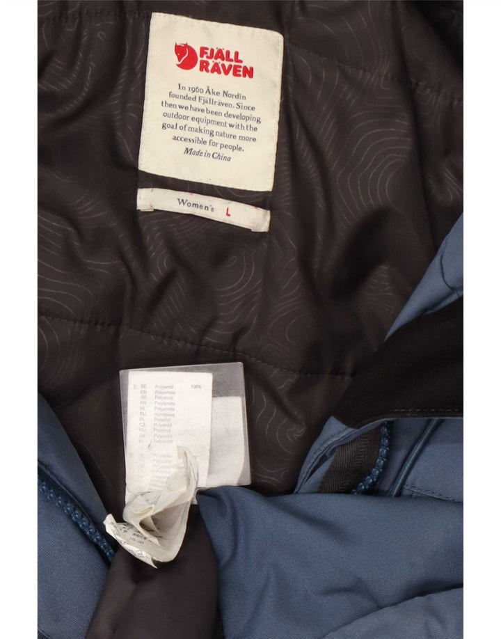 Jachetă parka cu glugă pentru femei Fjall Raven UK 16, mare, albastră, poliamidă