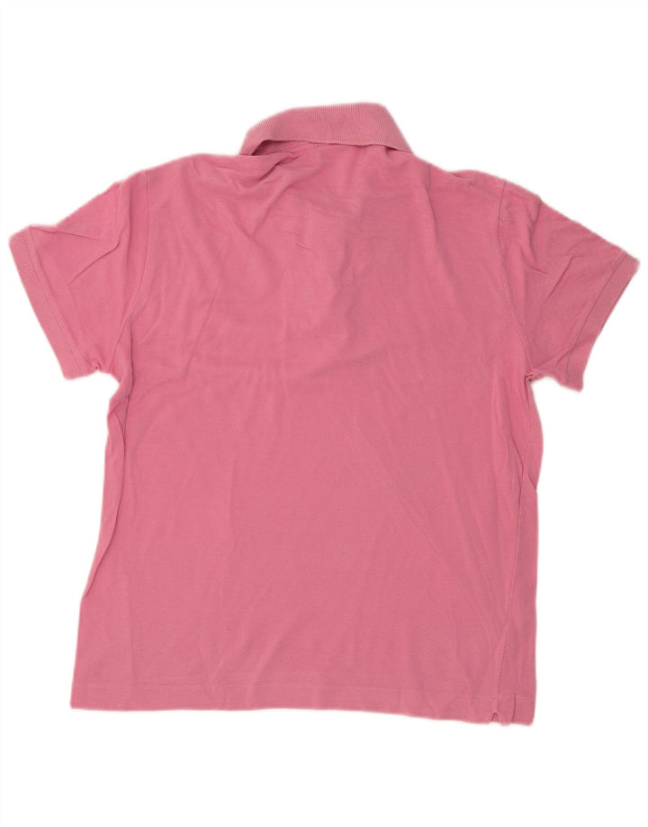 Tricou polo LACOSTE pentru bărbați mărimea 4, bumbac roz mediu