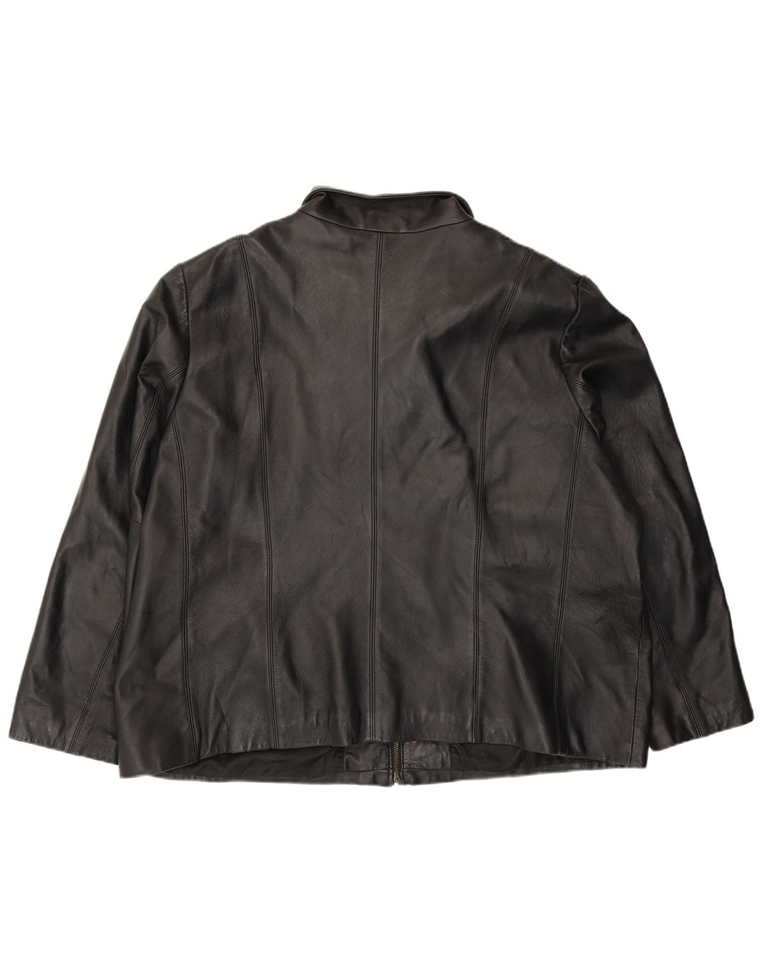 Jachetă de piele pentru femei Colebrook UK 22 3XL din piele neagră