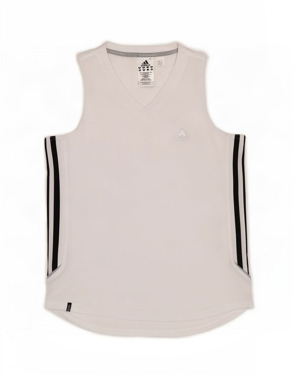Adidas Womens Clima 365 Vest Top UK 12 Medium White Poliester