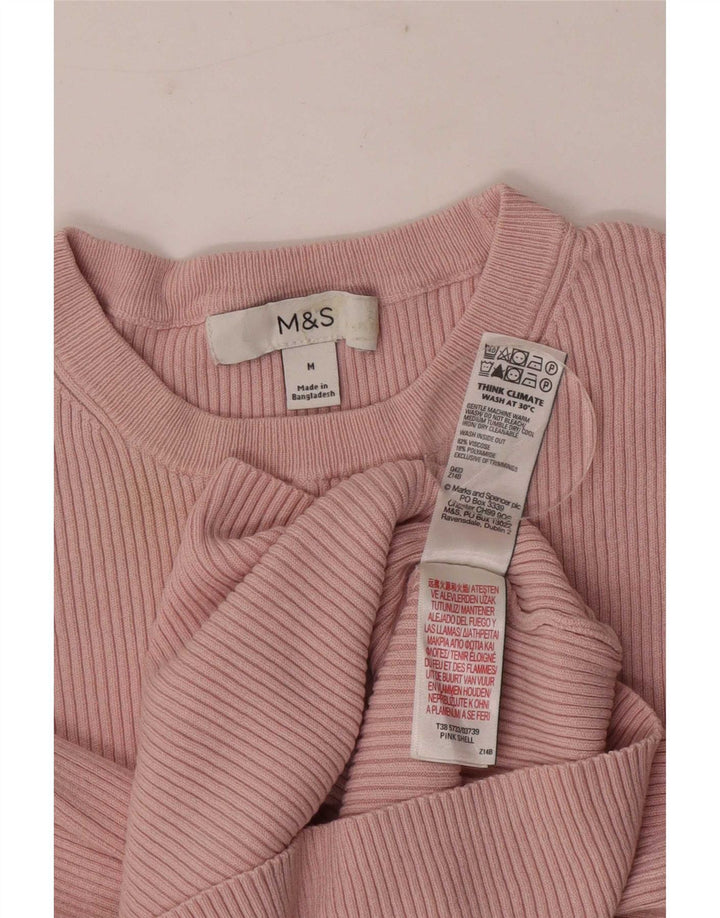 Tricou pentru femei Marks & Spencer Top UK 12 Medium Pink Viscose