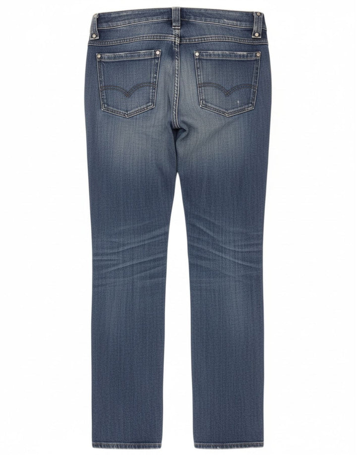 Blugi Distressed drepte pentru femei Diesel W30 L32 Bumbac albastru