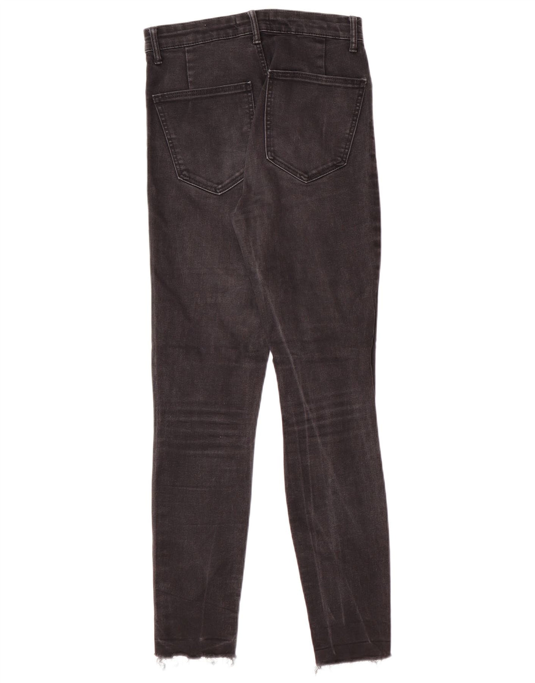 Blugi skinny distressed pentru femei Zara EU 36 XS L26 L27 Negri Moderni