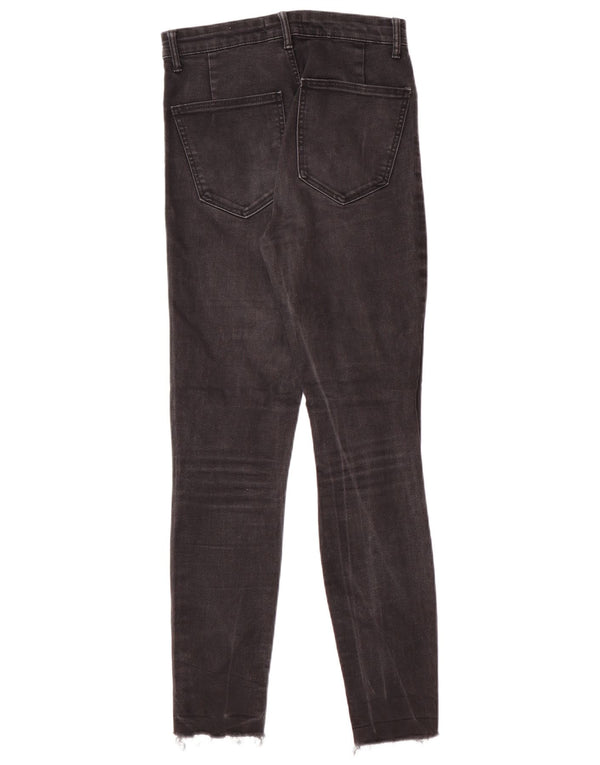 Blugi skinny distressed pentru femei Zara EU 36 XS L26 L27 Negri Moderni