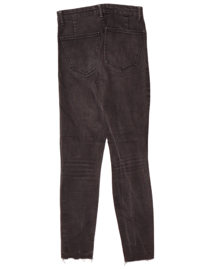 Blugi skinny distressed pentru femei Zara EU 36 XS L26 L27 Negri Moderni