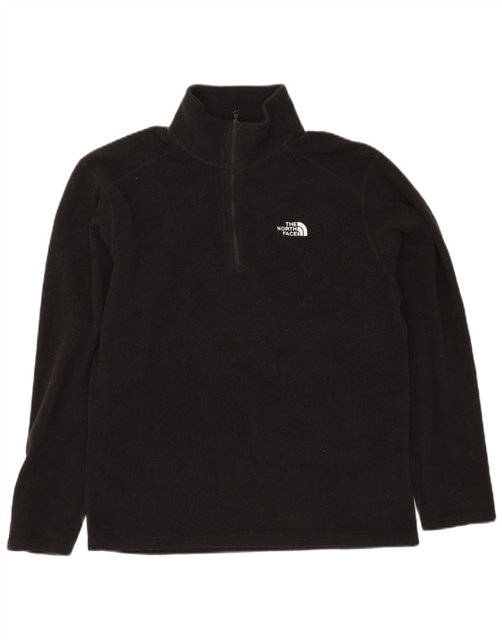 Jumper The North Face pentru bărbați, cu fermoar și gât, poliester mic, negru