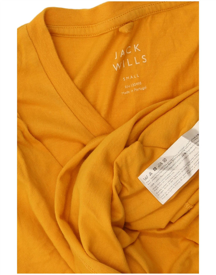 JACK WILLS Tricou pentru bărbați Top mic din bumbac galben