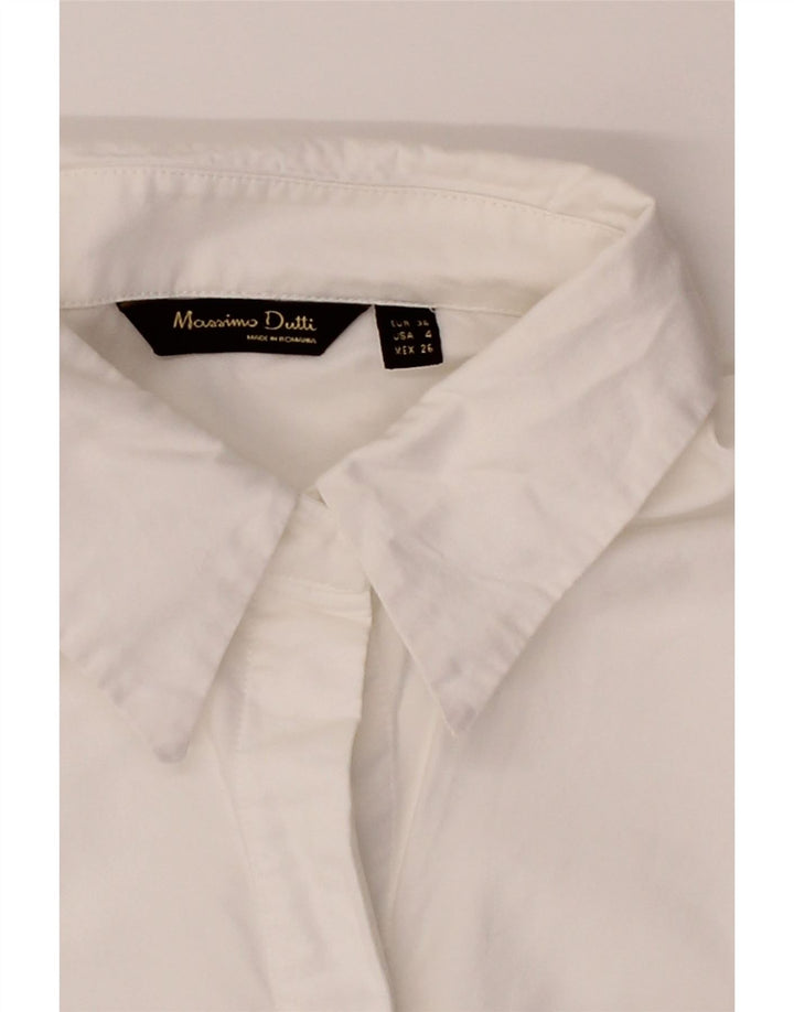 MASSIMO DUTTI Womens Shirt EU 36 XS  White Vintage Massimo Dutti and Second-Hand Massimo Dutti from Messina Hembry 