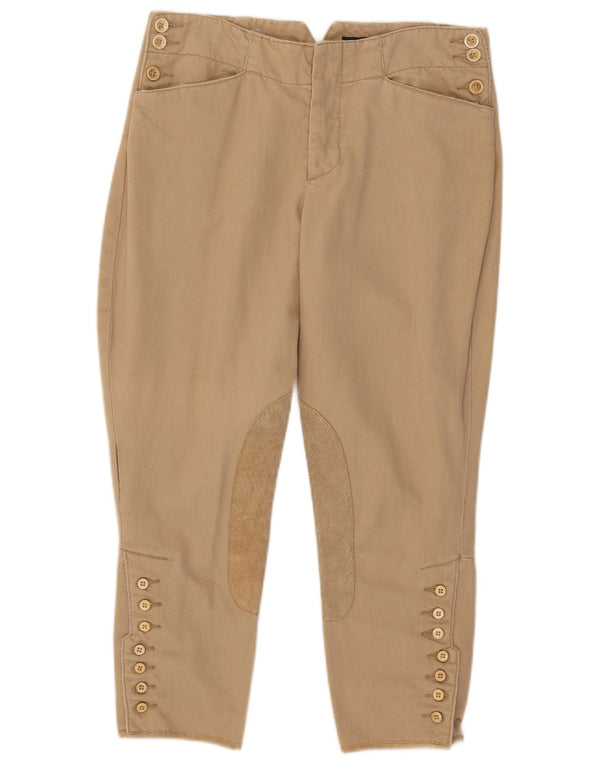 Pantaloni tăiați de echitație pentru femei Ralph Lauren US 10 Large W30 L24 Bej