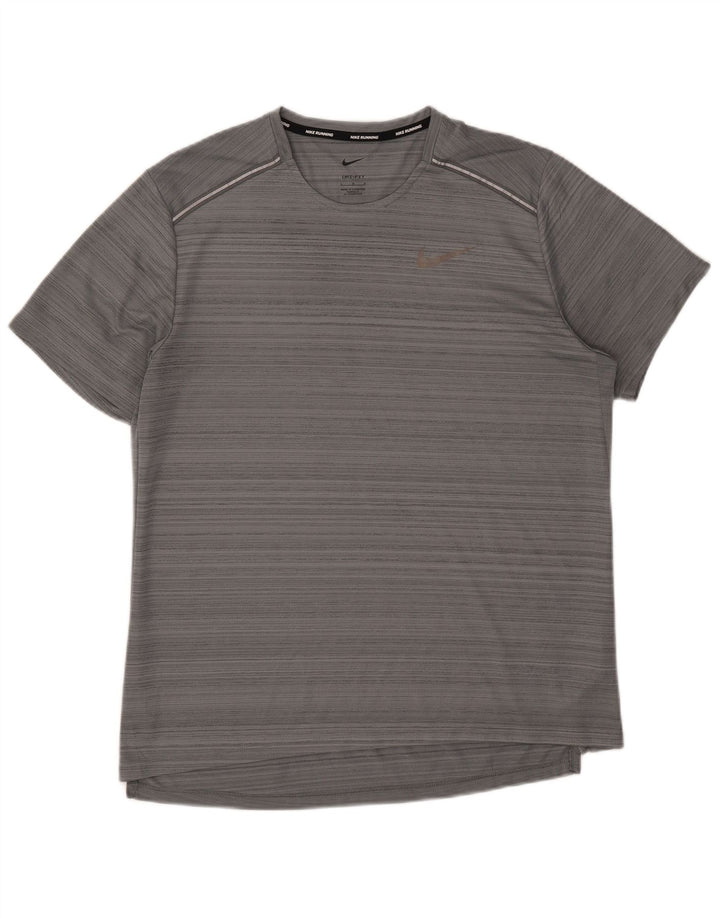Tricou Nike Dri Fit pentru bărbați Top mare, gri, poliester