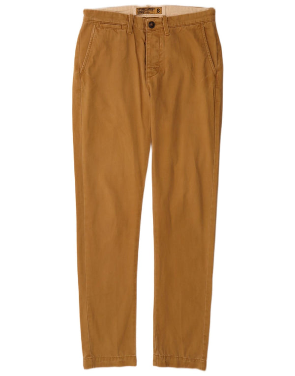 Pantaloni chino slim pentru bărbați Superdry Mici W28 L32 bumbac bej