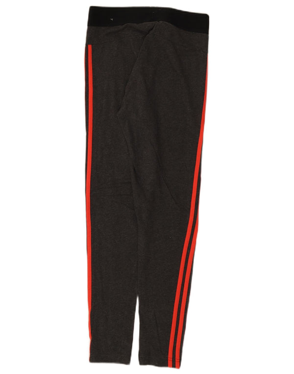 Leggings pentru femei Adidas UK 12/14, bumbac color bloc, gri mediu