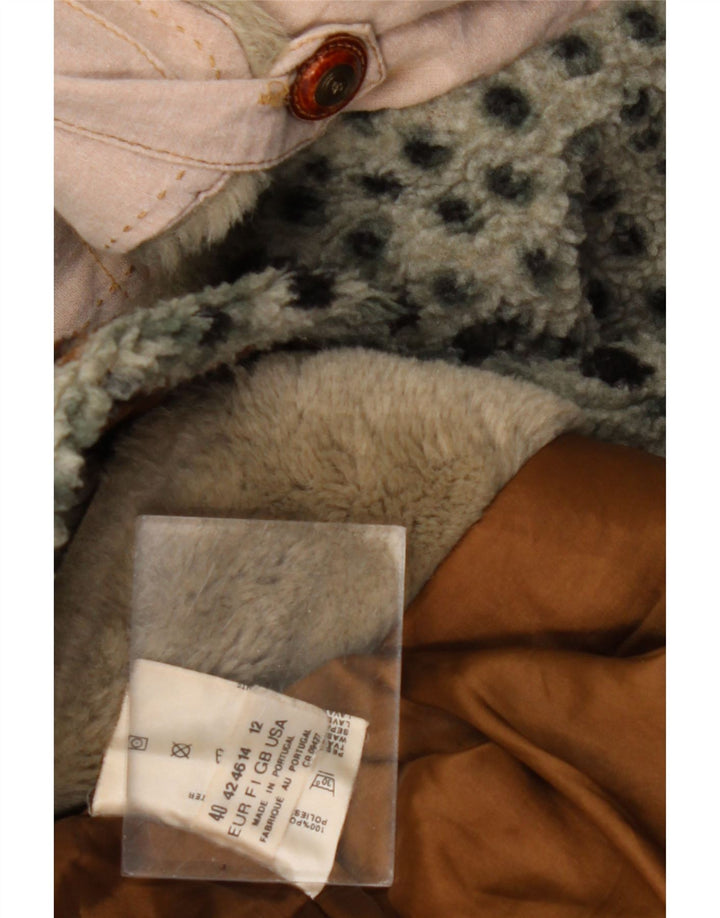 Jachetă pentru femei VINTAGE Fleece UK 14, mare, verde Fair Isle Poliester