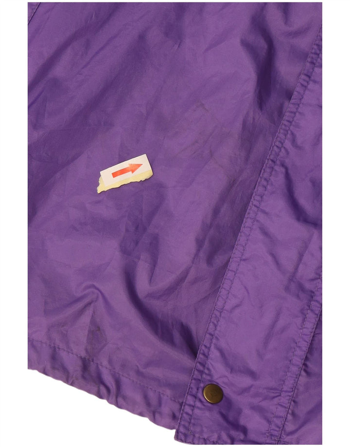 Capt. Cook Jachetă de ploaie cu glugă pentru bărbați Marea Britanie 44 2XL Violet Colorblock Retro
