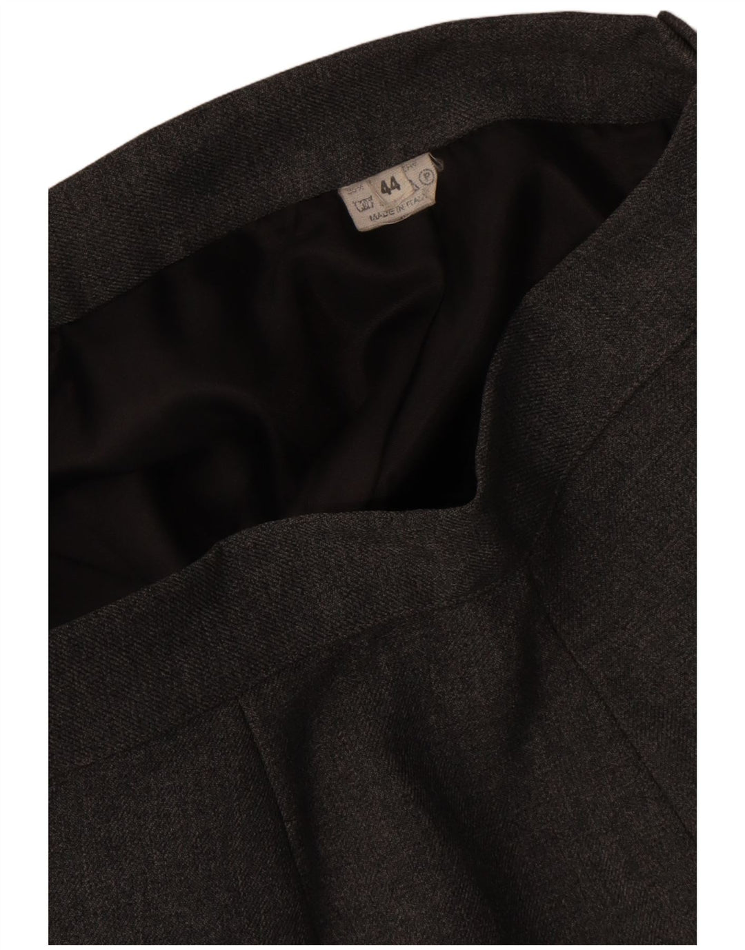 Fusta creion vintage pentru femei cu talie înaltă IT 44 Medium W26 Poliester gri