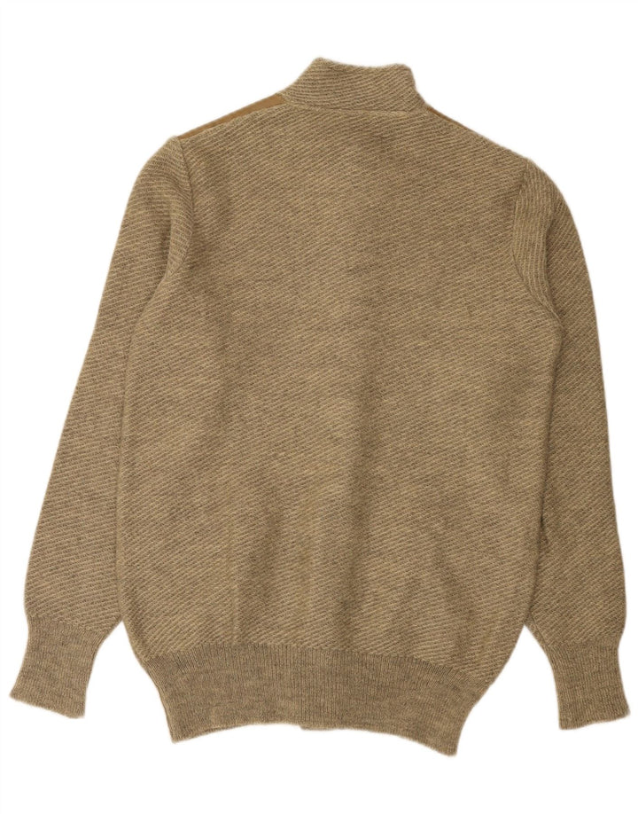 Pulover cardigan pentru bărbați VINTAGE Bej mediu