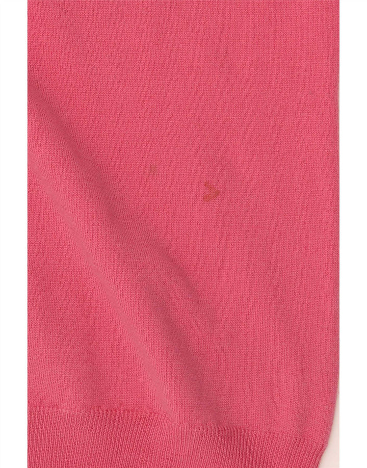 Pulover cu decolteu în V Fred Perry pentru femei UK 12 Roz mediu