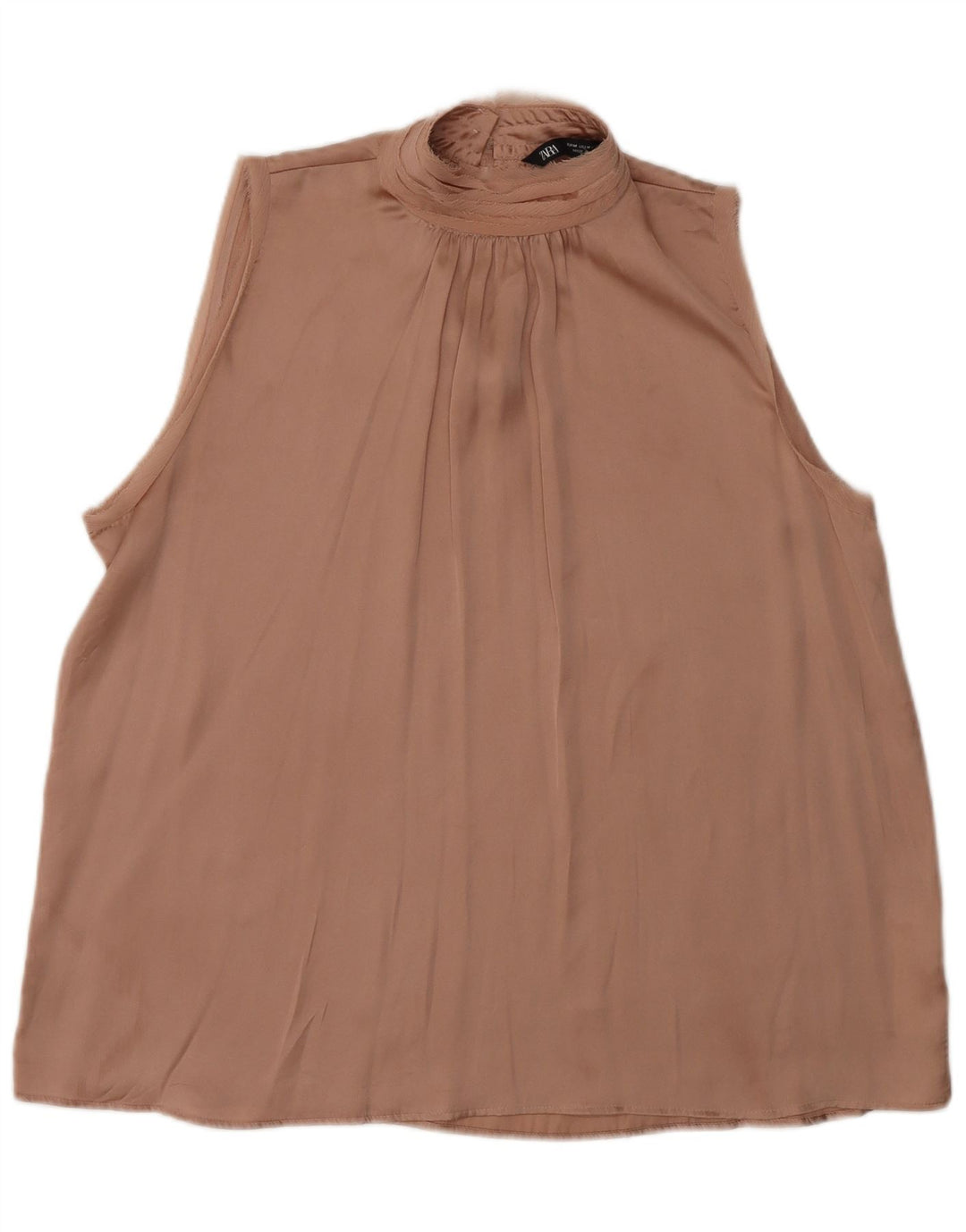 Bluză fără mâneci pentru femei ZARA UK 12 Poliester roz mediu