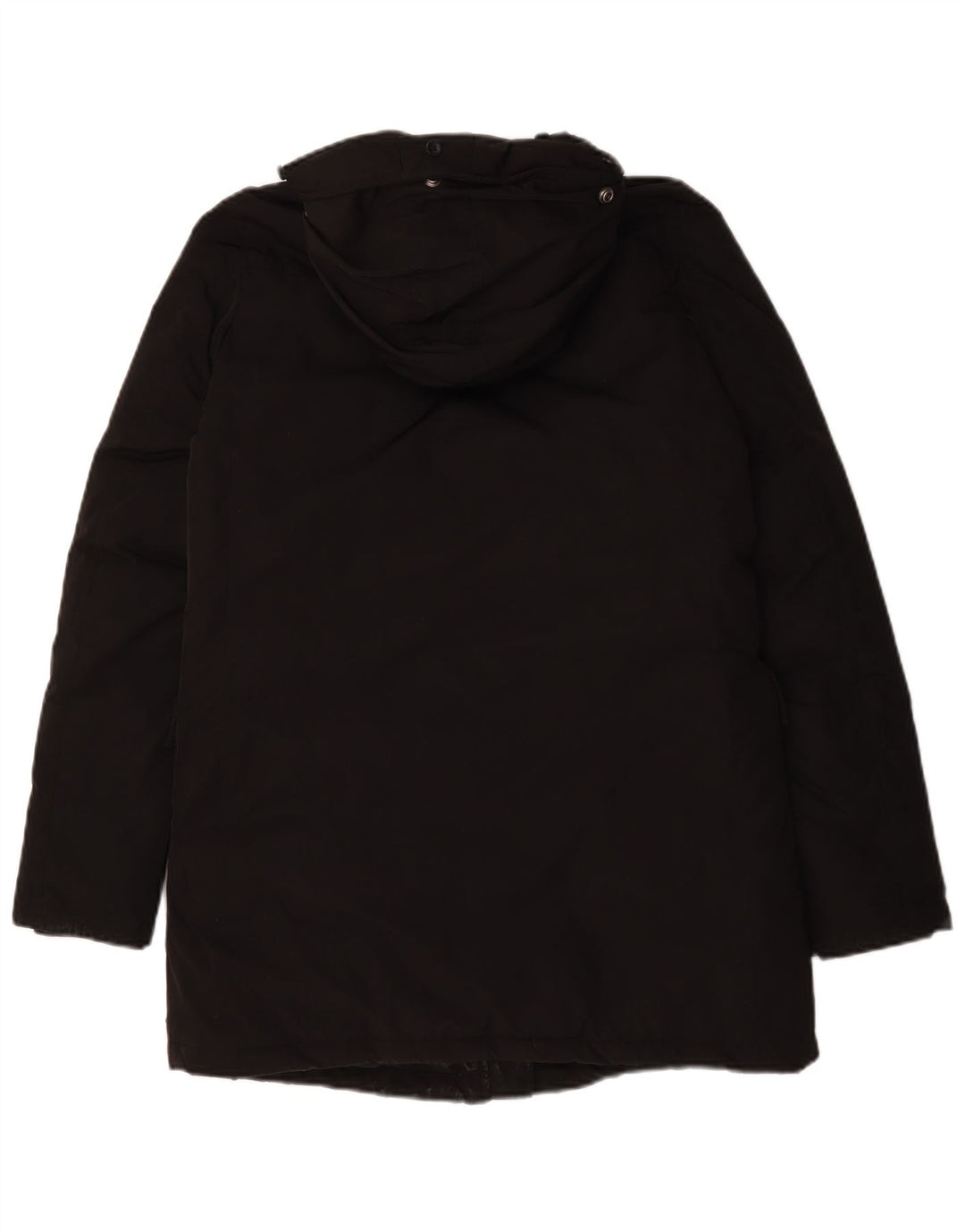 Maison Scotch haină căptușită cu glugă pentru femei UK 14 Poliester mediu negru