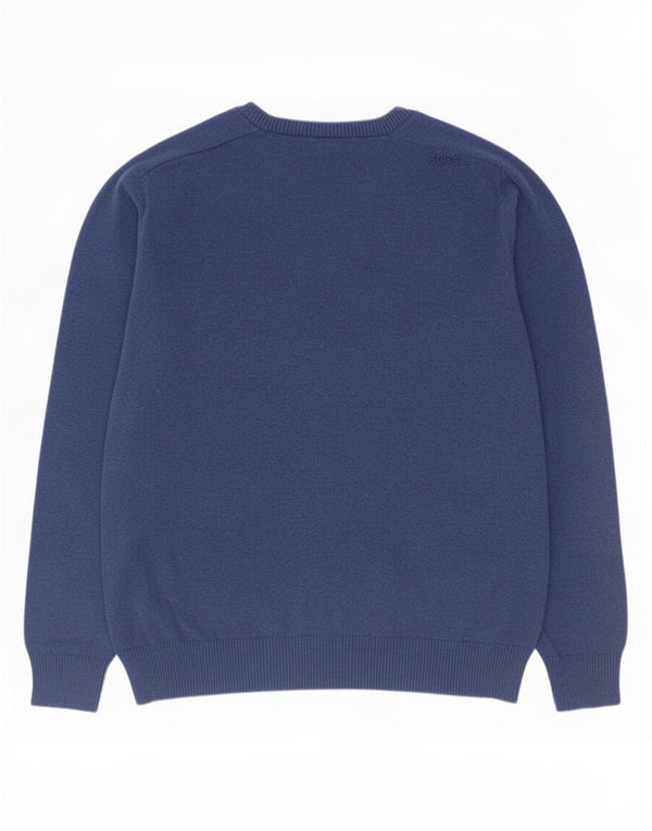 Pulover pentru bărbați Bench cu decolteu în V, XL, bumbac, albastru