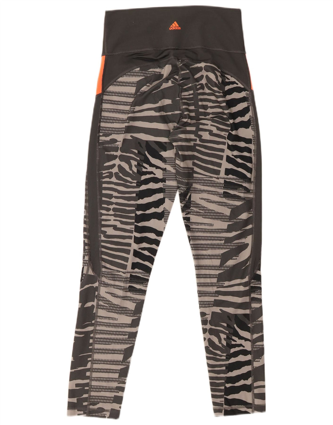 Adidas Womens Climalite Leggings UK 12 Medium Gri Animal Print