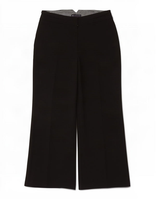 Marks & Spencer Pantaloni casual pentru femei cu picioare largi UK 12 Medium W30 L28 Negru