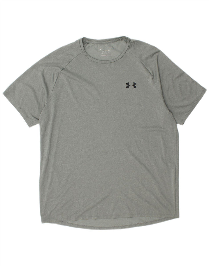 Tricou pentru bărbați UNDER ARMOUR Top mare poliester verde