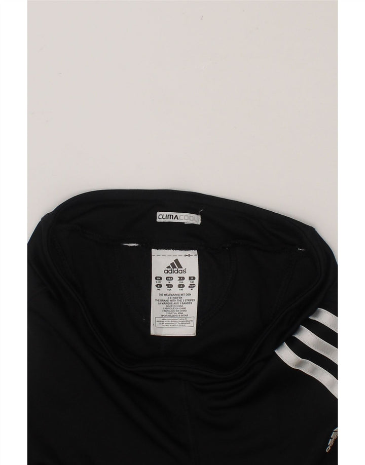 ADIDAS Girls Climacool Tracksuit Trousers 9-10 Years  Black Polyester Vintage Adidas and Second-Hand Adidas from Messina Hembry 