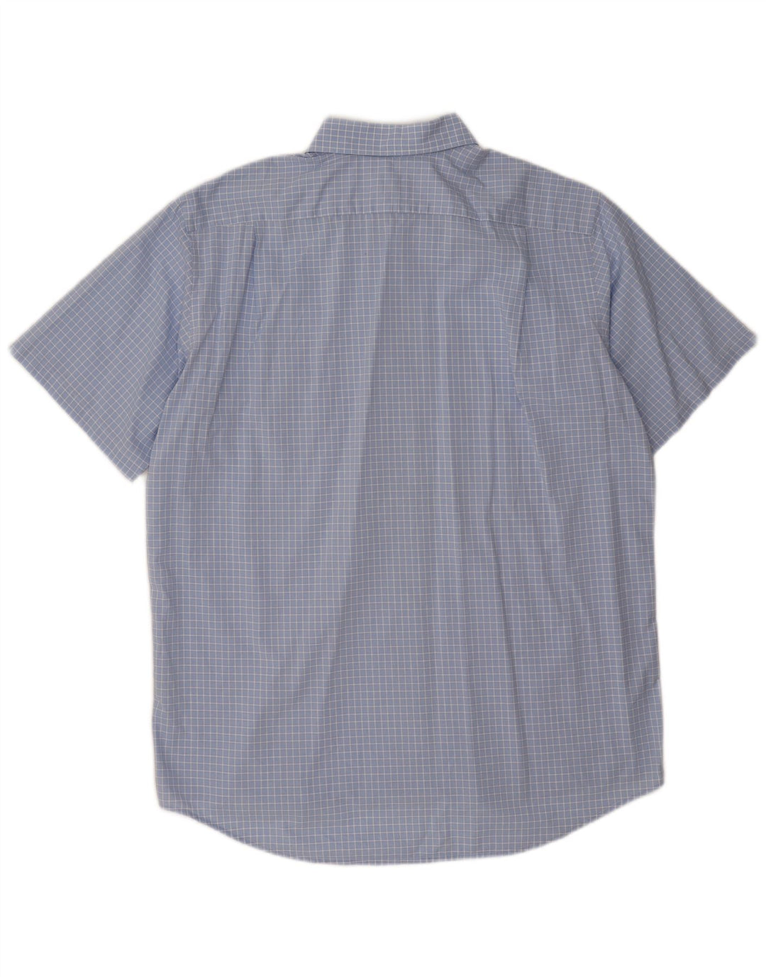 Cămașă cu mânecă scurtă pentru bărbați Lacoste Mărimea 43 XL Blue Check