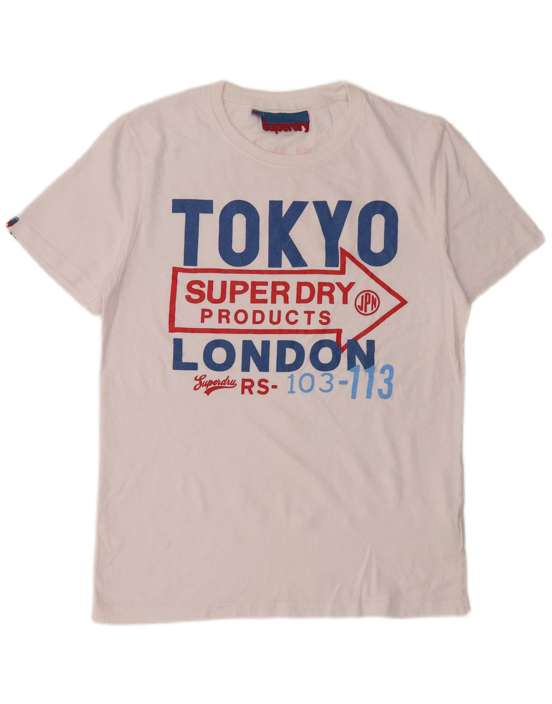 Tricou grafic pentru bărbați Superdry Top XL Bumbac alb