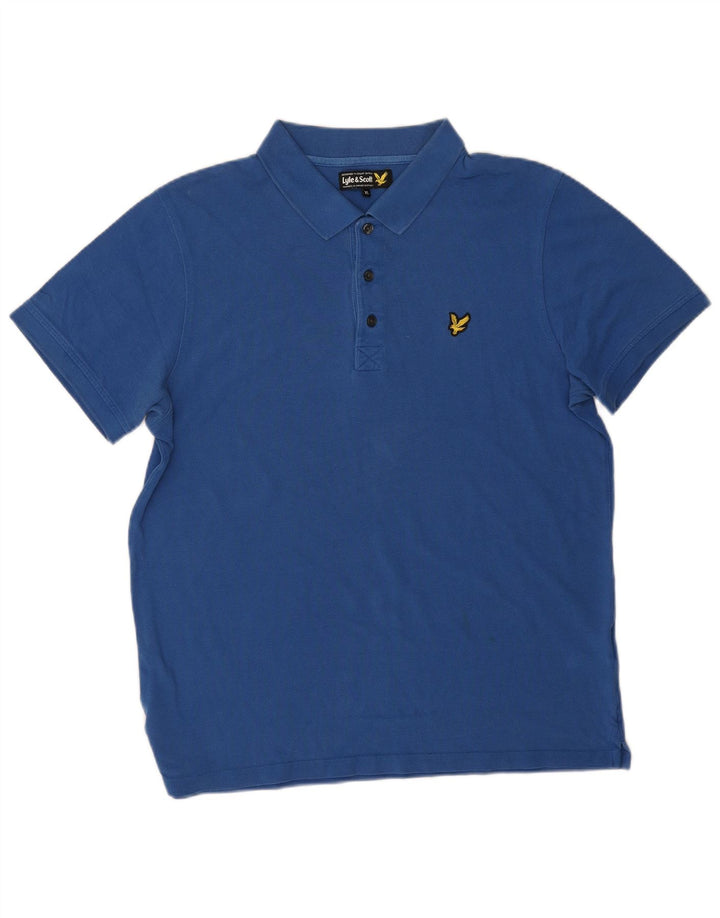 Tricou polo pentru bărbați Lyle & Scott, bumbac albastru XL