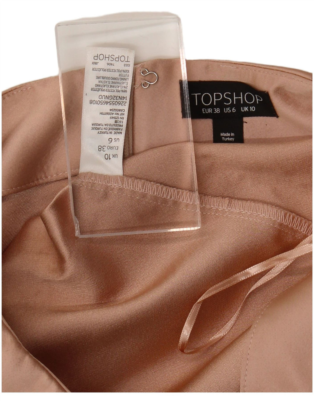 Pantaloni caldi pentru femei Topshop UK 10 Small W28 Pink Poliester
