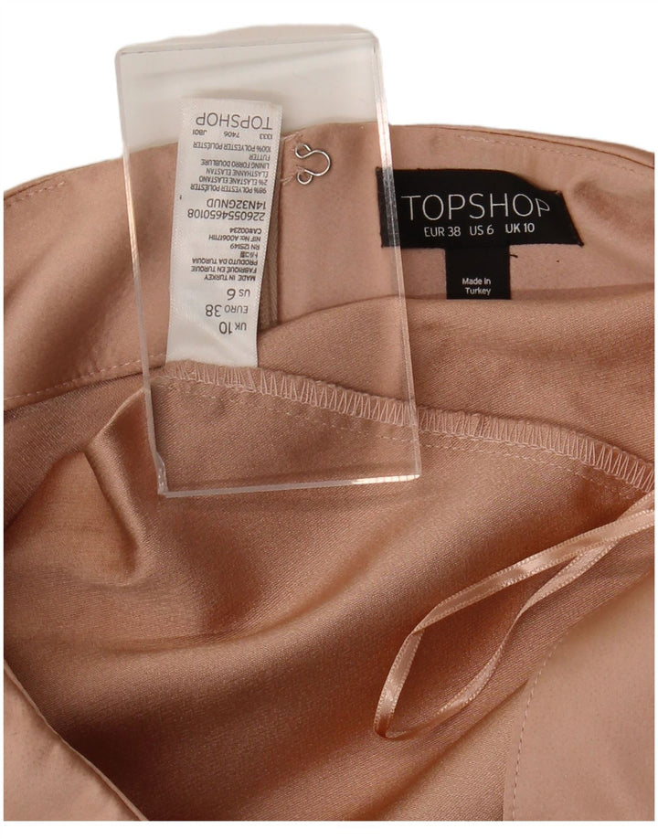 Pantaloni caldi pentru femei Topshop UK 10 Small W28 Pink Poliester