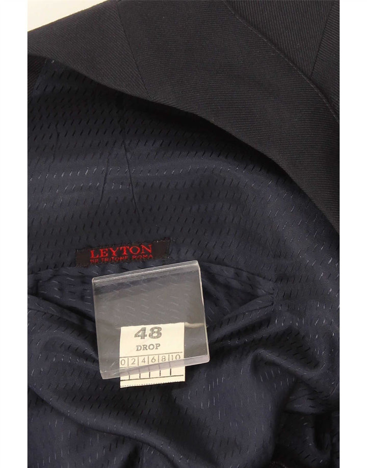 Jachetă Blazer Vintage pentru bărbați la două piept IT 48 Medium Bleumarin