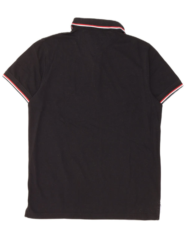 Tricou polo TOMMY HILFIGER pentru bărbați, bumbac negru mare