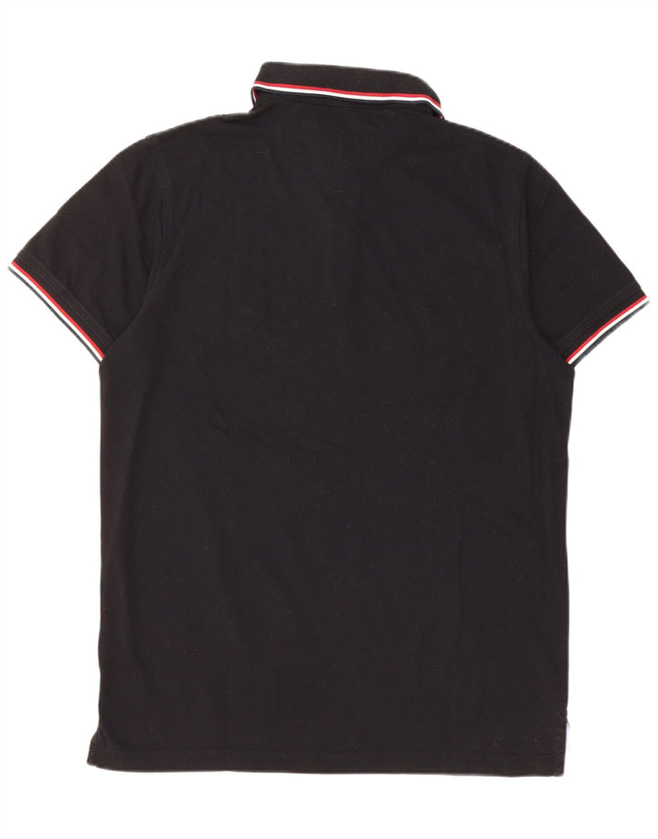 Tricou polo TOMMY HILFIGER pentru bărbați, bumbac negru mare
