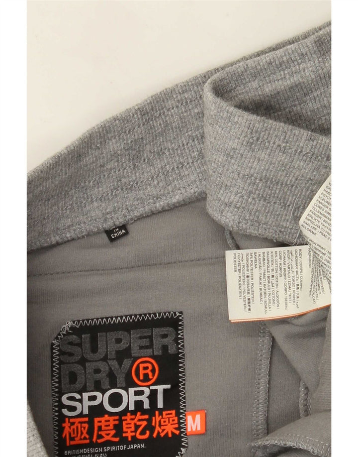 Pantaloni de trening grafic pentru bărbați Superdry Pantaloni de jogging Gri mediu Colorblock