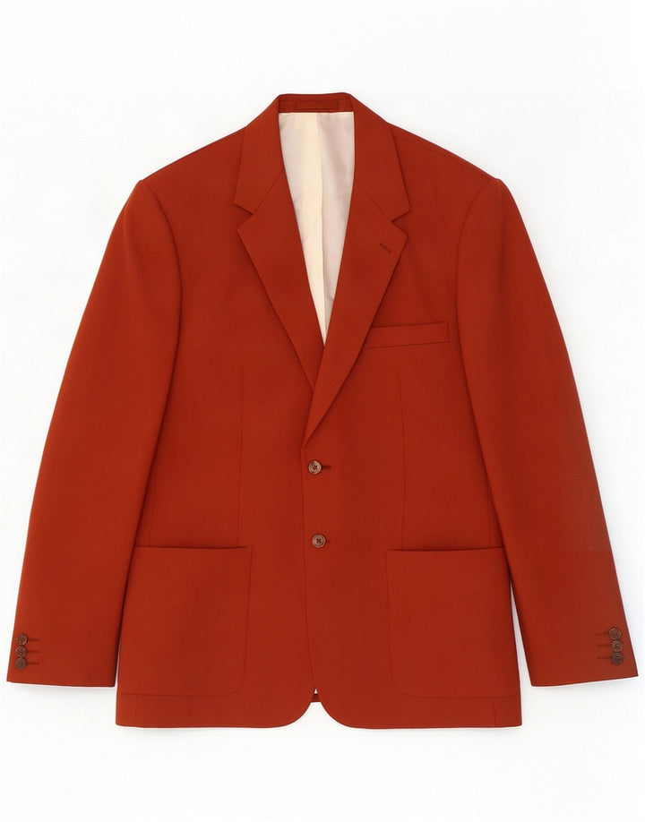 Blazer pentru bărbați Wellington cu 2 nasturi Marea Britanie 48 4XL Maro Poliester