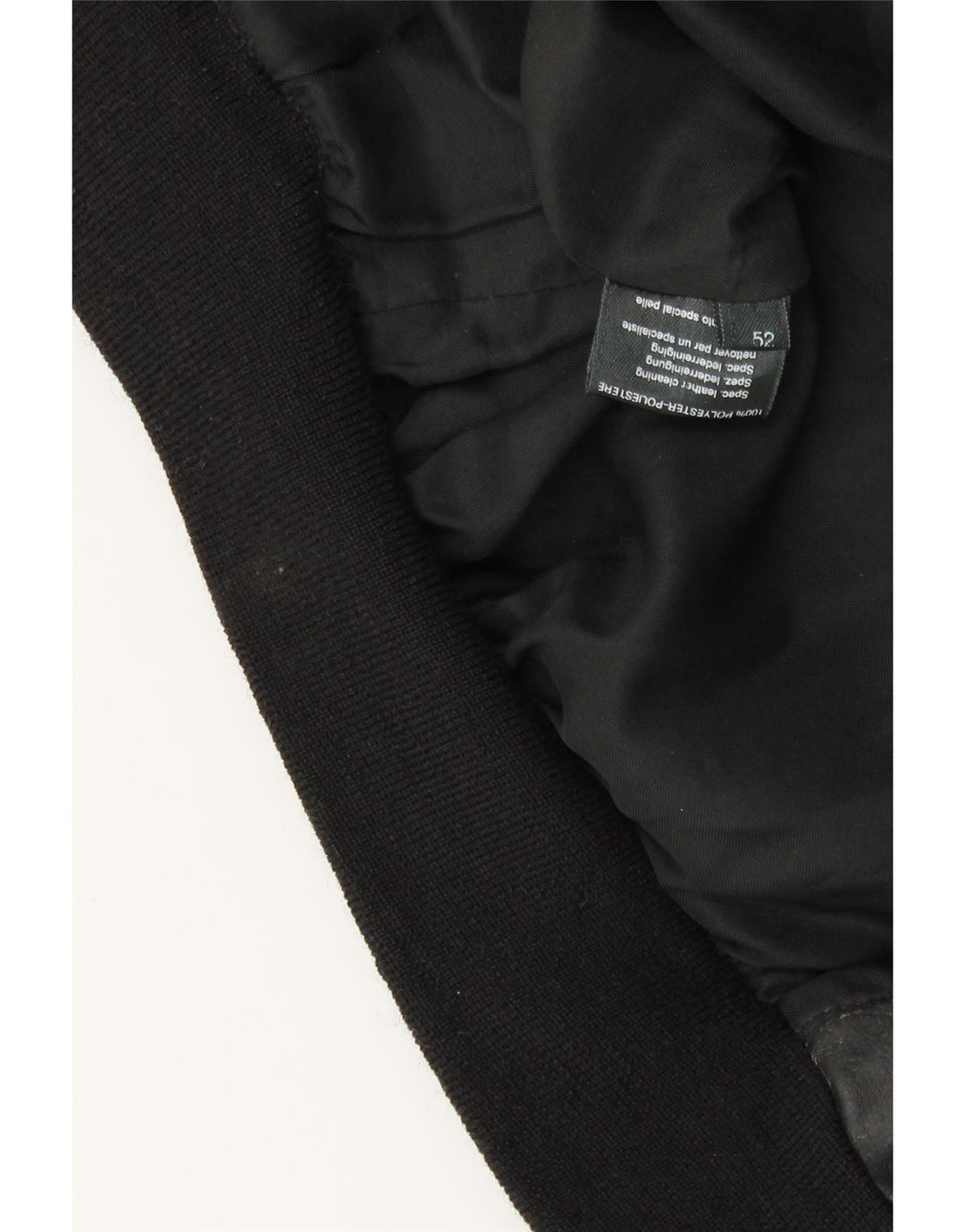 Jachetă militară din piele pentru bărbați VINTAGE IT 52 XL din piele neagră