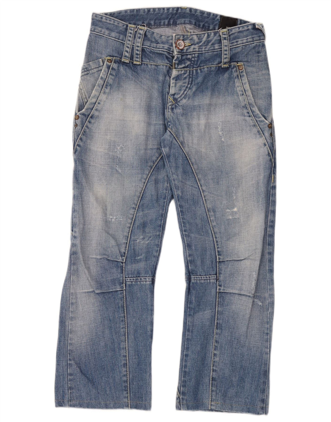 Blugi tăiați Jack & Jones pentru bărbați Cargo Distressed W30 L25 Blue
